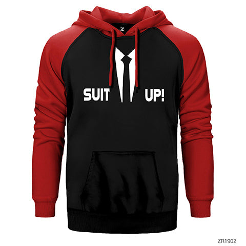 How I Met Your Mother Suit Up Çift Renk Reglan Kol Sweatshirt / Hoodie