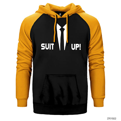 How I Met Your Mother Suit Up Çift Renk Reglan Kol Sweatshirt / Hoodie