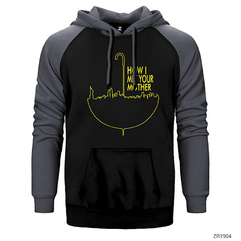 How I Met Your Mother Umbrella Çift Renk Reglan Kol Sweatshirt / Hoodie