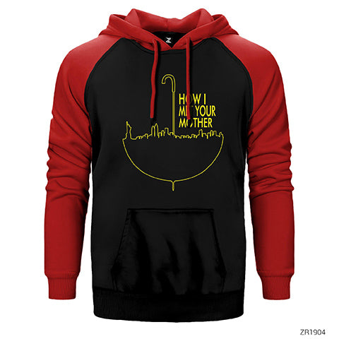 How I Met Your Mother Umbrella Çift Renk Reglan Kol Sweatshirt / Hoodie