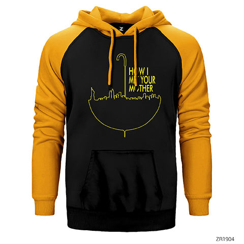 How I Met Your Mother Umbrella Çift Renk Reglan Kol Sweatshirt / Hoodie