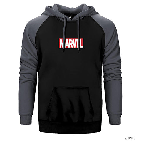 Marvel Classic Çift Renk Reglan Kol Sweatshirt / Hoodie
