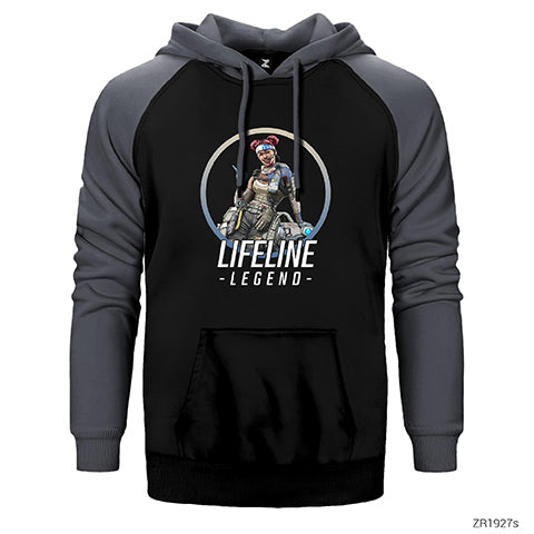 Apex Legends Lifeline Çift Renk Reglan Kol Sweatshirt / Hoodie