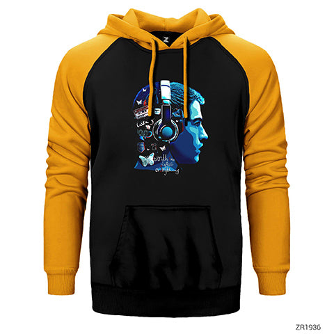 13 Reasons Why Clay Jensen Çift Renk Reglan Kol Sweatshirt / Hoodie