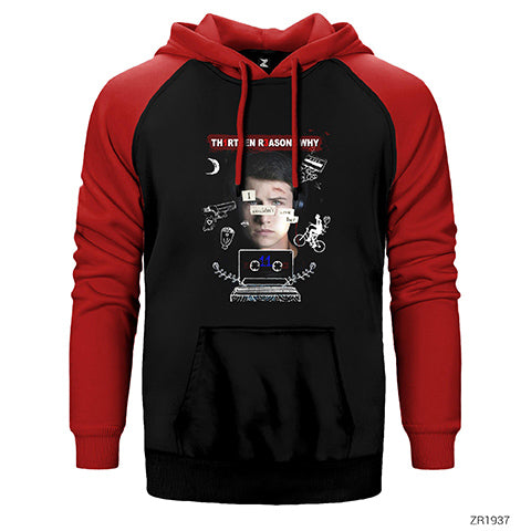 13 Reasons Why Save Çift Renk Reglan Kol Sweatshirt / Hoodie