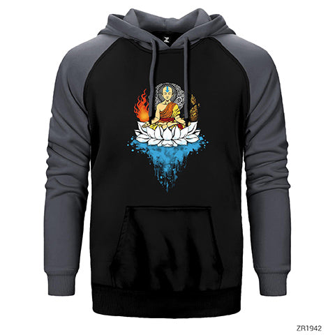 Avatar Enlightenment Çift Renk Reglan Kol Sweatshirt / Hoodie