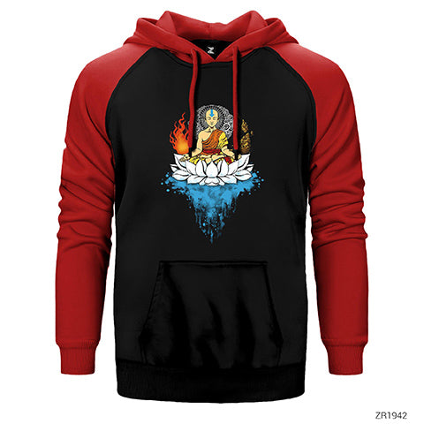 Avatar Enlightenment Çift Renk Reglan Kol Sweatshirt / Hoodie