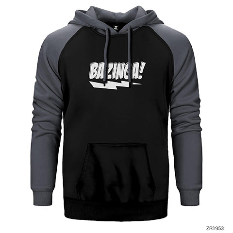 Bazinga Lighting Çift Renk Reglan Kol Sweatshirt / Hoodie