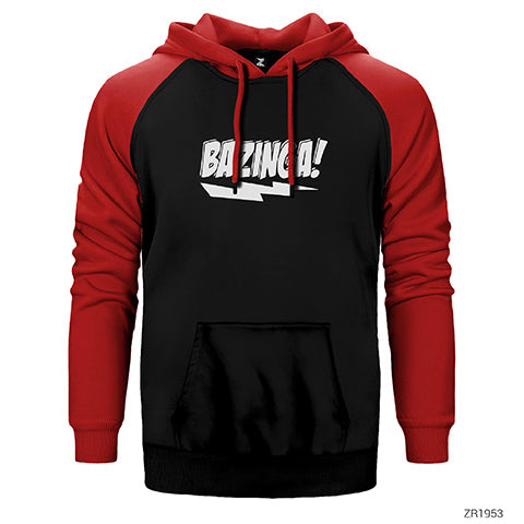 Bazinga Lighting Çift Renk Reglan Kol Sweatshirt / Hoodie