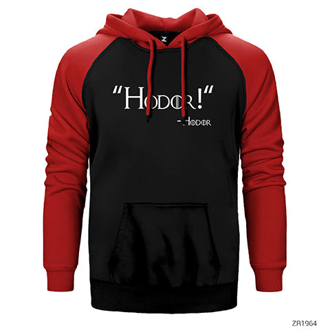 Game of Thrones Hodor Çift Renk Reglan Kol Sweatshirt / Hoodie