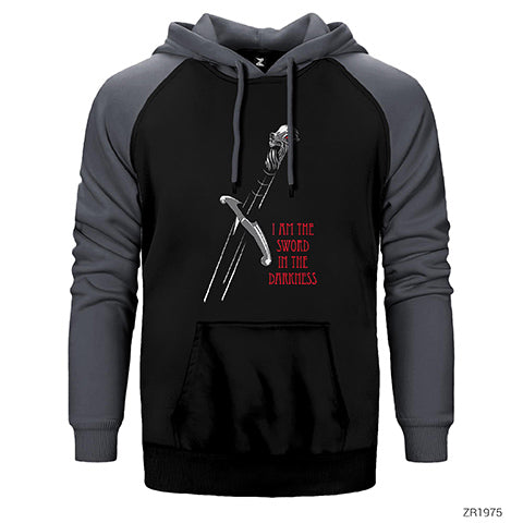 Game of Thrones Sword in the Darkness Çift Renk Reglan Kol Sweatshirt / Hoodie