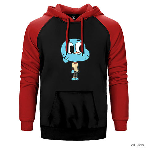Gumball Çift Renk Reglan Kol Sweatshirt / Hoodie