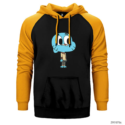 Gumball Çift Renk Reglan Kol Sweatshirt / Hoodie