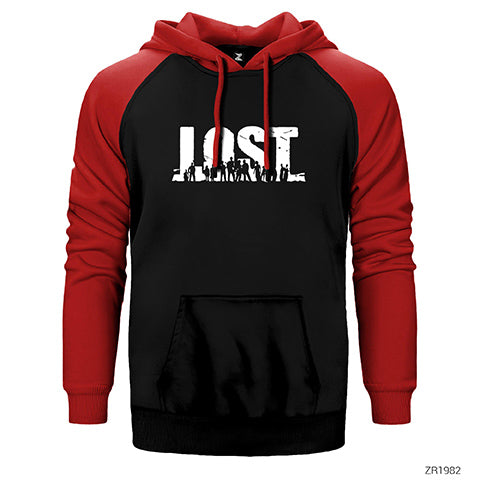 Lost Çift Renk Reglan Kol Sweatshirt / Hoodie