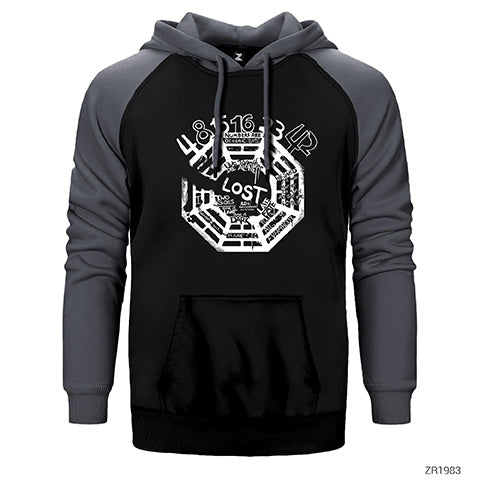 Lost 10th Anniversary Çift Renk Reglan Kol Sweatshirt / Hoodie
