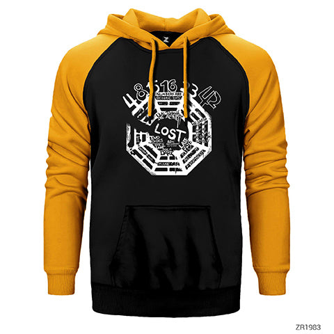 Lost 10th Anniversary Çift Renk Reglan Kol Sweatshirt / Hoodie