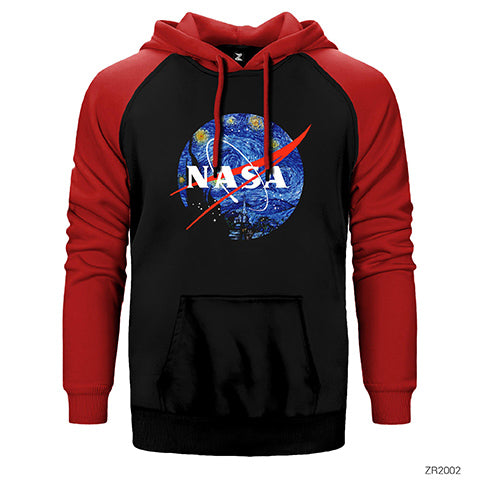 Nasa Paint Çift Renk Reglan Kol Sweatshirt / Hoodie