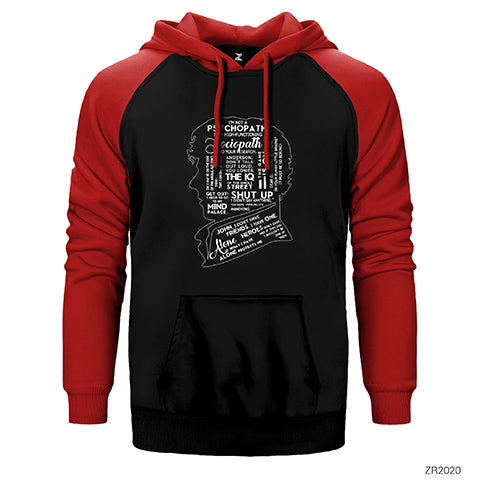 Sherlock Holmes Quotes Çift Renk Reglan Kol Sweatshirt / Hoodie