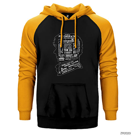Sherlock Holmes Quotes Çift Renk Reglan Kol Sweatshirt / Hoodie