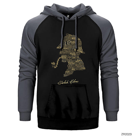 Sherlock Holmes The Canon Çift Renk Reglan Kol Sweatshirt / Hoodie