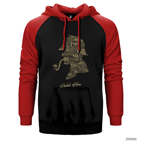 Sherlock Holmes The Canon Çift Renk Reglan Kol Sweatshirt / Hoodie