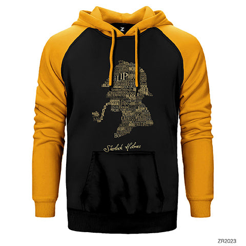 Sherlock Holmes The Canon Çift Renk Reglan Kol Sweatshirt / Hoodie