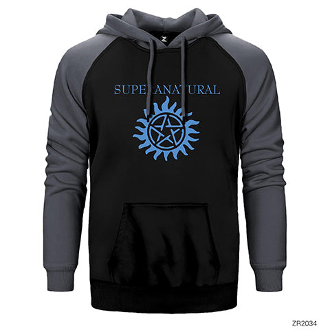 Supernatura Tirantes Çift Renk Reglan Kol Sweatshirt / Hoodie