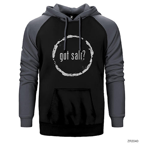Supernatural Got Salt Çift Renk Reglan Kol Sweatshirt / Hoodie
