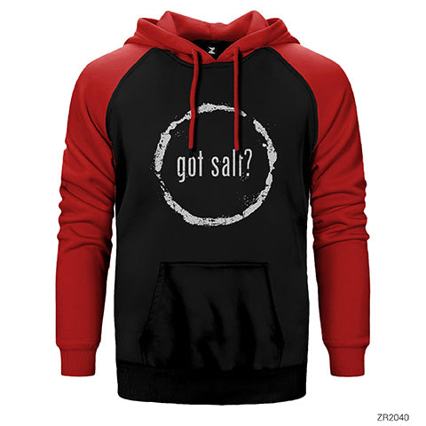 Supernatural Got Salt Çift Renk Reglan Kol Sweatshirt / Hoodie