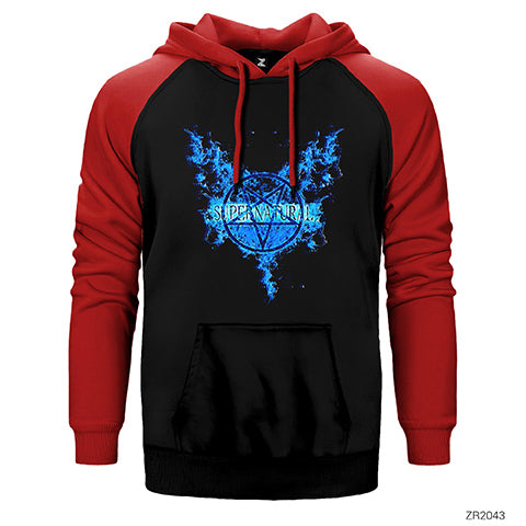 Supernatural Paradise Wings Çift Renk Reglan Kol Sweatshirt / Hoodie