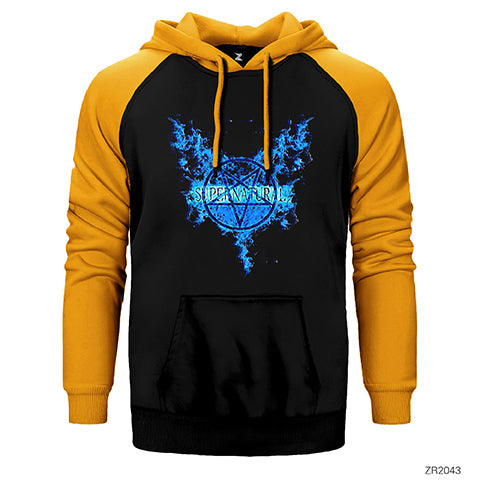 Supernatural Paradise Wings Çift Renk Reglan Kol Sweatshirt / Hoodie