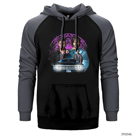 Supernatural The Roads Journey Çift Renk Reglan Kol Sweatshirt / Hoodie