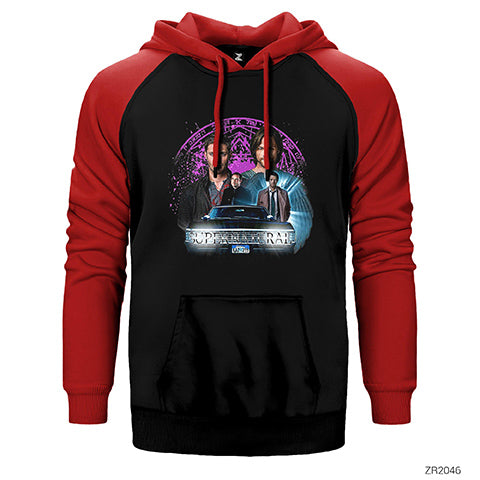 Supernatural The Roads Journey Çift Renk Reglan Kol Sweatshirt / Hoodie