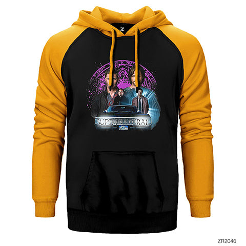 Supernatural The Roads Journey Çift Renk Reglan Kol Sweatshirt / Hoodie