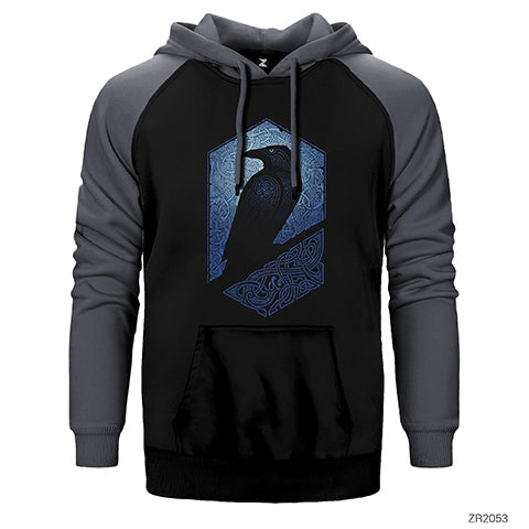 Vikings Guardian Çift Renk Reglan Kol Sweatshirt / Hoodie