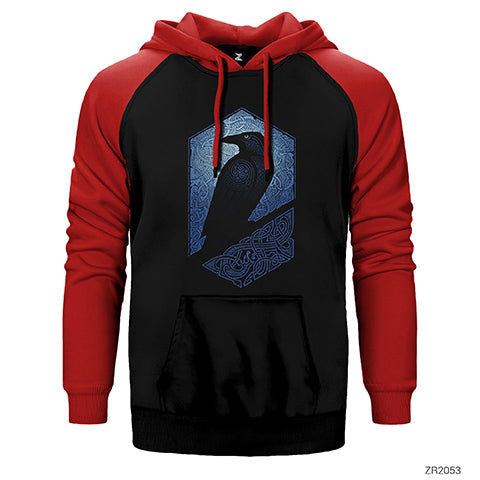 Vikings Guardian Çift Renk Reglan Kol Sweatshirt / Hoodie