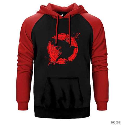 Vikings Ragnars Raven Çift Renk Reglan Kol Sweatshirt / Hoodie