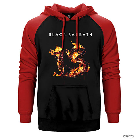 Black Sabbath 13 Çift Renk Reglan Kol Sweatshirt / Hoodie
