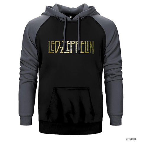 Led Zeppelin Wall Çift Renk Reglan Kol Sweatshirt / Hoodie