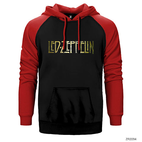 Led Zeppelin Wall Çift Renk Reglan Kol Sweatshirt / Hoodie