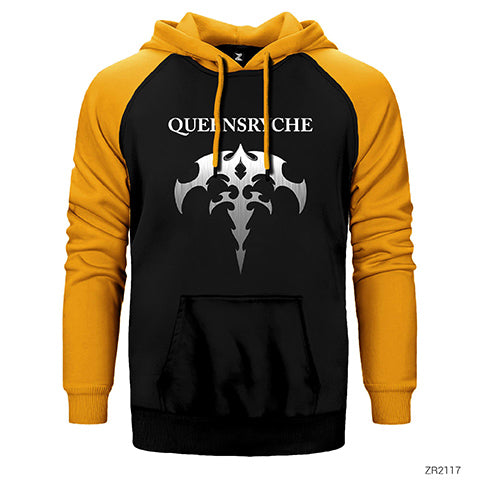 Queensryche Blade Çift Renk Reglan Kol Sweatshirt / Hoodie