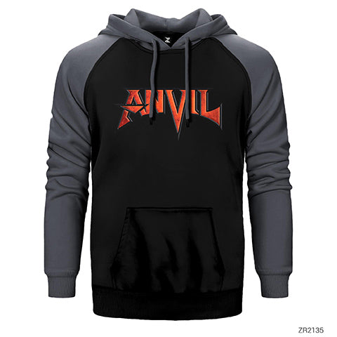 Anvil Band Çift Renk Reglan Kol Sweatshirt / Hoodie