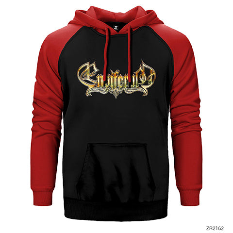 Ensiferum Logo 2 Çift Renk Reglan Kol Sweatshirt / Hoodie