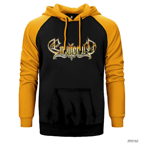 Ensiferum Logo 2 Çift Renk Reglan Kol Sweatshirt / Hoodie