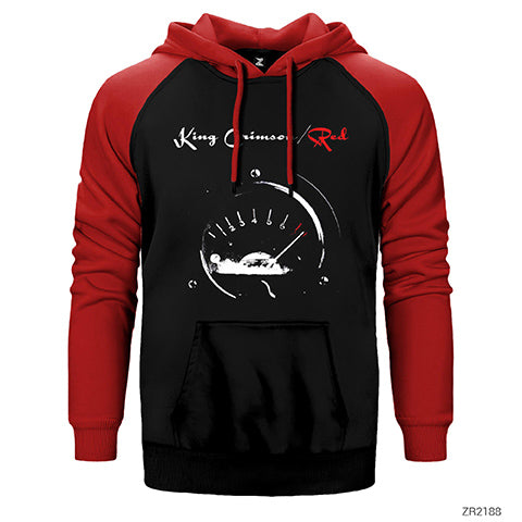 King Crimson Red Çift Renk Reglan Kol Sweatshirt / Hoodie