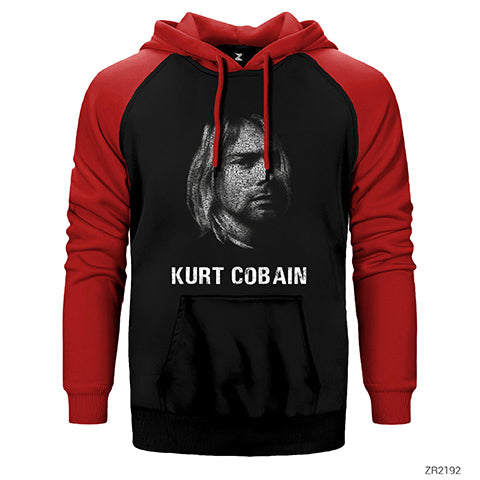 Kurt Cobain Lyrics Çift Renk Reglan Kol Sweatshirt / Hoodie