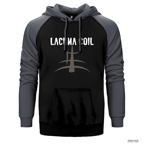 Lacuna Coil Çift Renk Reglan Kol Sweatshirt / Hoodie