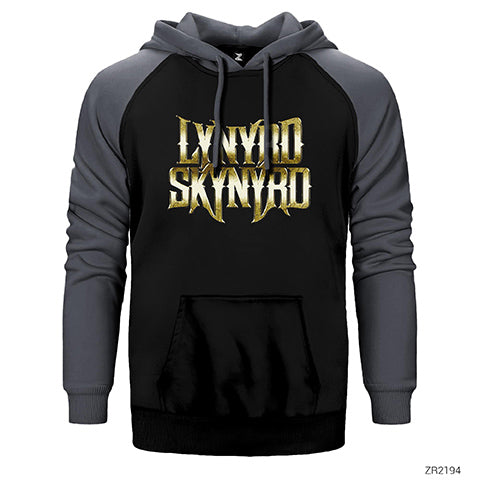Lynyrd Skynyrd Çift Renk Reglan Kol Sweatshirt / Hoodie