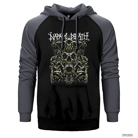 Napalm Death Chain Çift Renk Reglan Kol Sweatshirt / Hoodie