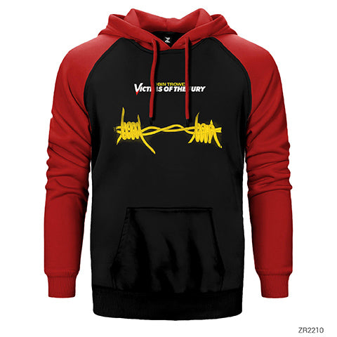 İndirimli Robin Trower Victims Of The Fury Kırmızı Reglan Kol Kapüşonlu Sweatshirt